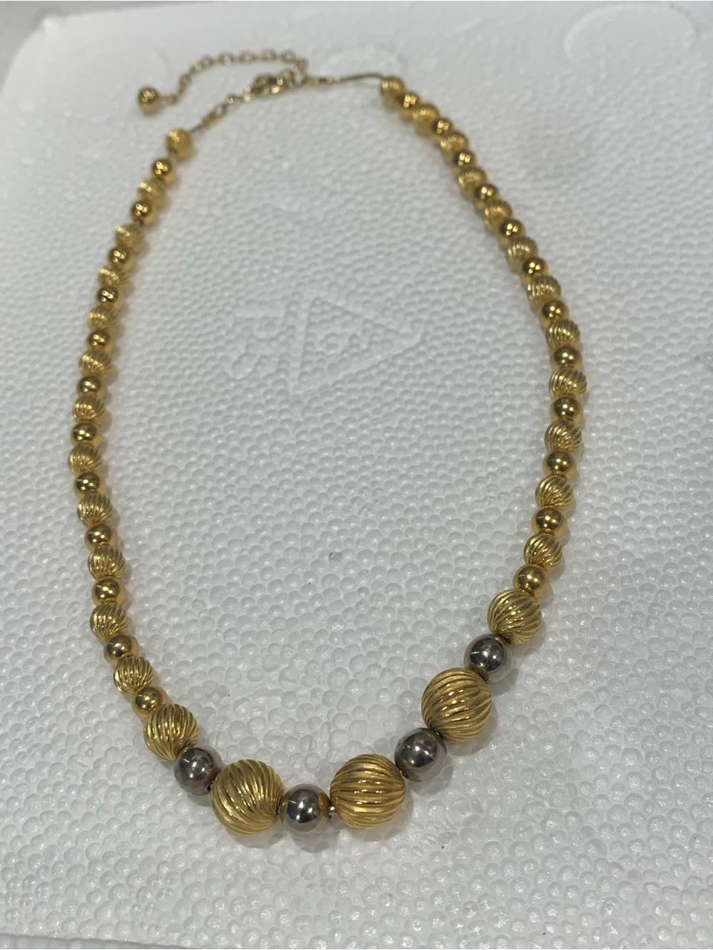 Gold-Tone Beaded Necklace - Elegant Women's Jewelry